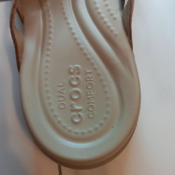 CROCS Women's Beige Sandals - Picture 2 of 7